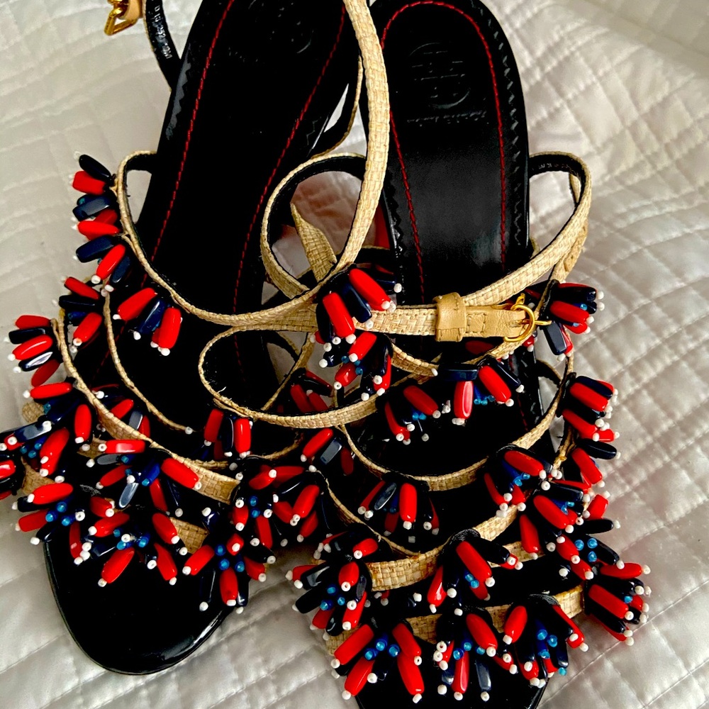 Tori Burch strappy heals